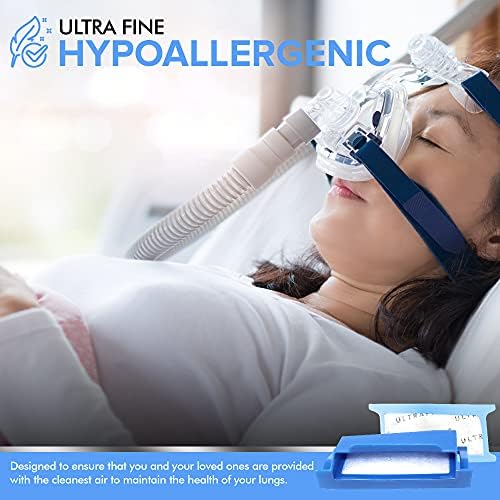 CPAP Filter-Compatible with Philips Respironics Dreamstation 1 - USA Made | All-in-1 CPAP Filters Combo Pack Includes 2 Standard and 6 Ultra-Fine Filters (2 Pollen 6 Ultra-Fine)