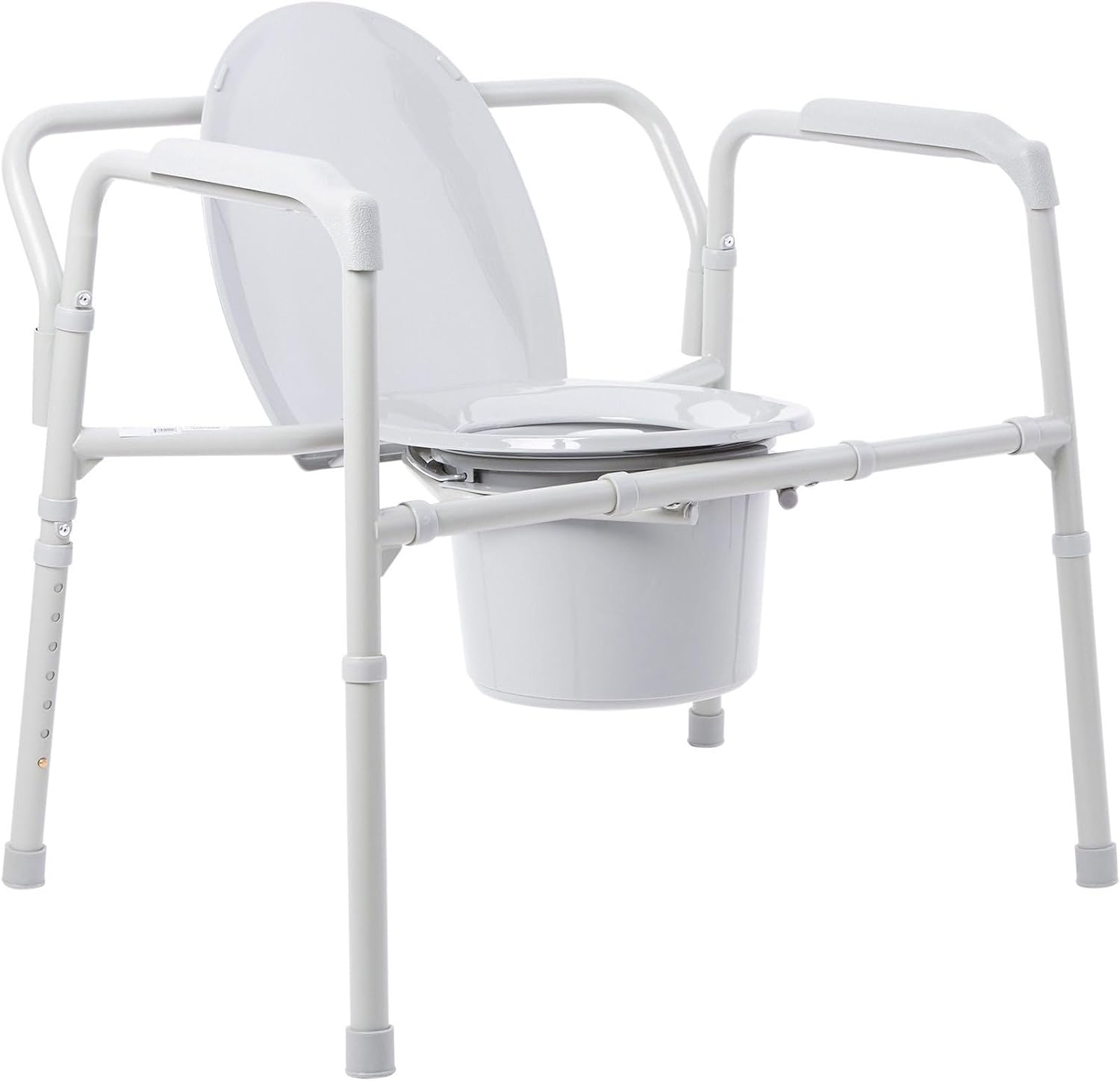 McKesson Heavy-Duty Folding Bariatric Commode Chair with, 13 3/4 in, 1 ct | Seat Width