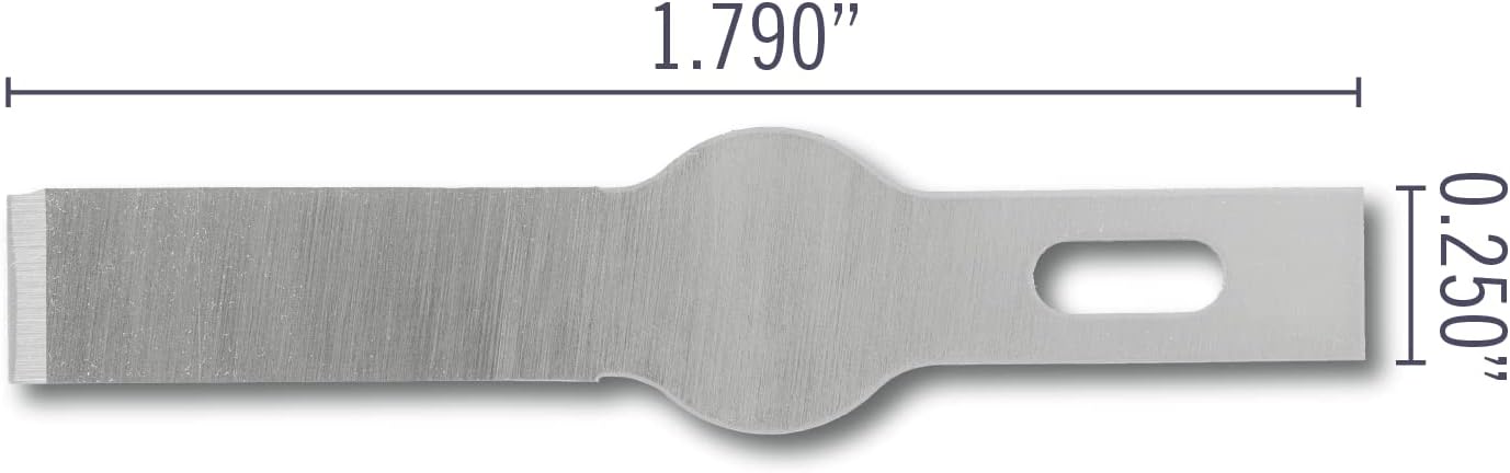 Excel Blades #17 50-Pack Chisel Craft Knife Blades, Carbon Steel, USA Made