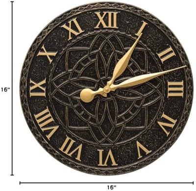 Whitehall Artisan 16" Indoor Outdoor Wall Clock