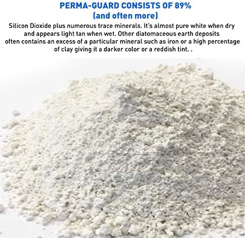 EasyGoProducts EGP-DE-50A Perma-Guard Diatomaceous Earth-DE Food Grade – 100% Organic – OMRI Or, 50 lb, Clear