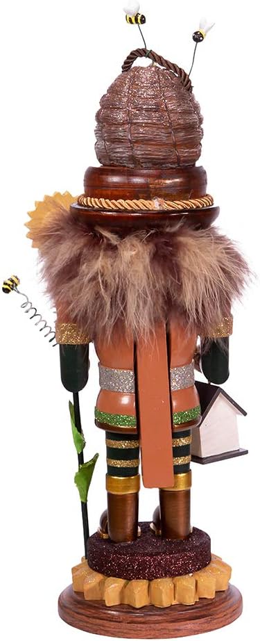 Kurt S. Adler 15-Inch Hollywood Bee Keeper Nutcracker, Multicolor