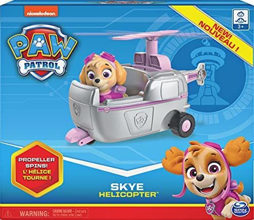 Paw Patrol, Skye’s Helicopter Vehicle with Collectible Figure, for Kids Aged 3 and Up