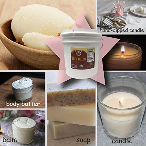 Cornhusker Kitchen Grass Fed Beef Tallow, 7.5 Lbs (Beef Tallow)