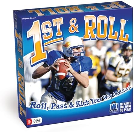 R&R Games 1st & Roll, Football Board Game for Adults and Kids, 2-4 Players, Ages 14+, Ideal for Family Night