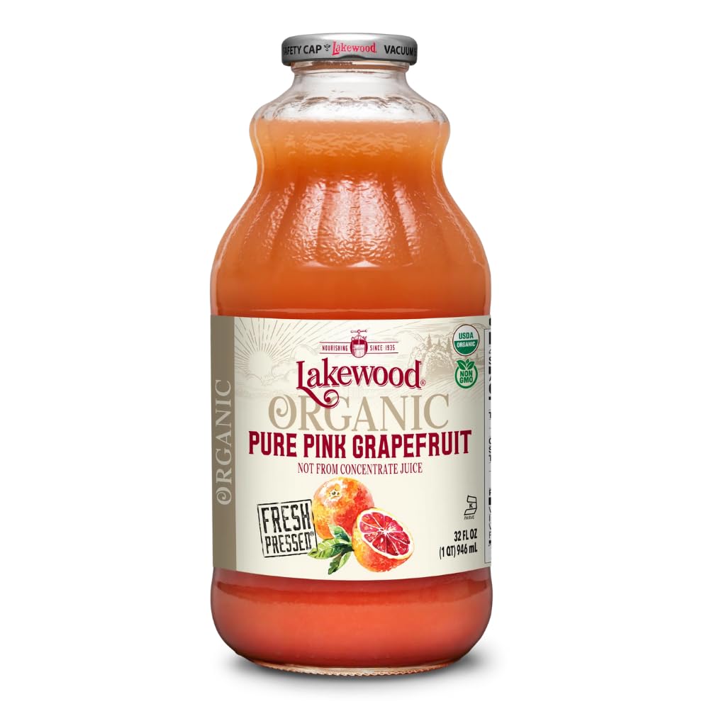 Lakewood Organic Pure Cranberry, Fresh Pressed, 32 Fl Oz (Pack of 6)