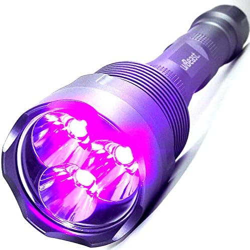 V3 385-395nm Black Light UV Flashlight | High Power Upgraded Triple Broad Band LEDs, For Professional/Commercial Use, USA Stock, Engineered by uvBeast