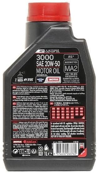 Motul 3000 4T Oil - 20W50-1L.