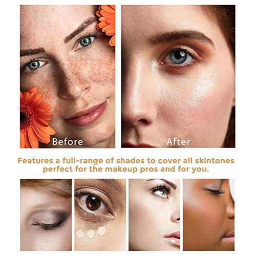 TLM Colour Changing Foundation, 2Pack Flawless Color Changing Foundation Makeup Base Moisturizing Liquid Foundation for Women, Concealer Cover