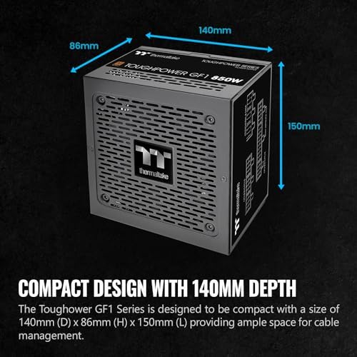 Thermaltake Toughpower GX2 80+ Gold 600W SLI/Crossfire Ready Continuous Power ATX 12V V2.4/EPS V2.92 Non Modular Power Supply 5 Year Warranty