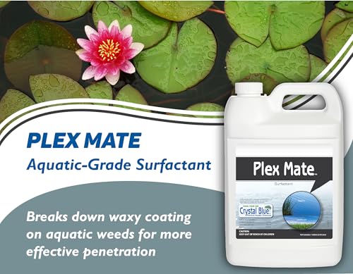Plex Mate Aquatic Surfactant for Herbicides - 8 Ounces - Non-Ionic, Increase Product Coverage, Increase Product Penetration, Increase Product Effectiveness