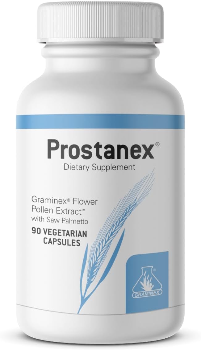 Graminex Prostanex Prostate Supplement: 90 Vegetarian Capsules | Flower Pollen Extract