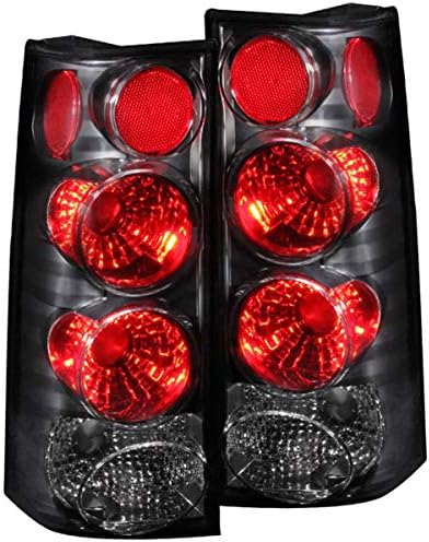 Anzo USA 211090 Chevrolet/GMC Black Tail Light Assembly - (Sold in Pairs)