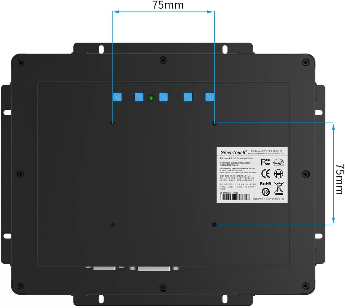 GreenTouch 18.5 Industrial Touch Monitor Open Frame, HDMI/VGA/DVI Interface, Muliti Touch Capacitive Touch Screen Technology