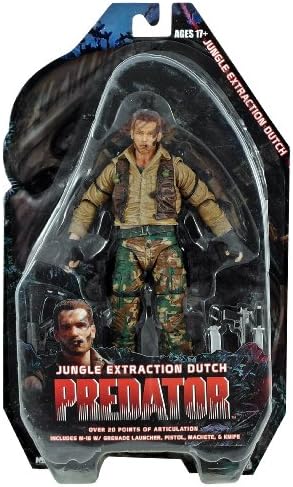 Neca 7" Predators Series 8 Jungle Extraction Dutch Schaefer Arnold Schwarzengger Action Figure
