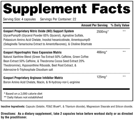 Gaspari Nutrition PlasmaJet, Supports Weight Management, N.O. Nitric Oxide Maximizer, Increased Lean Mass and Strength