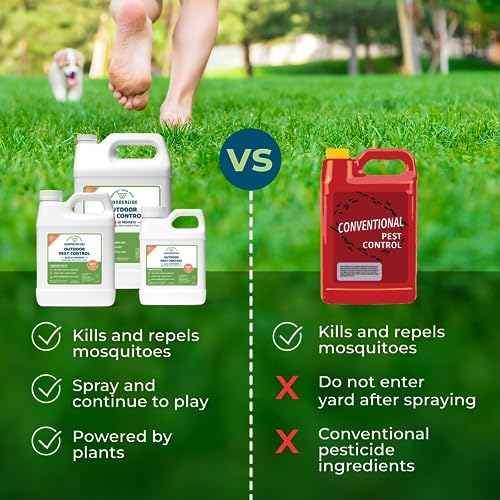 Wondercide - Outdoor Pest Control Spray Concentrate - 16 oz | With Natural Essential Oils - Mosquito, Ant, Roach, and Insect Killer, Treatment, and Repellent - Safe for Pets, Plants, Kids