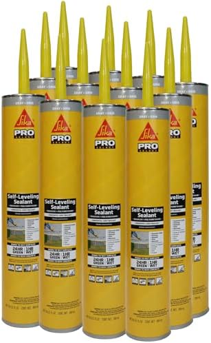 SIKA Sikaflex Self-Leveling Sealant, Gray Polyurethane, Fast Curing, for Concrete Expansion Joints, Waterproof, Paintable, Fills Cracks up to 1.5 in., 10.1 fl. oz Cartridge