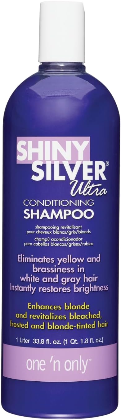 One 'n Only Shiny Silver Purple Shampoo & Blonde Hair Toner, 33.8 oz