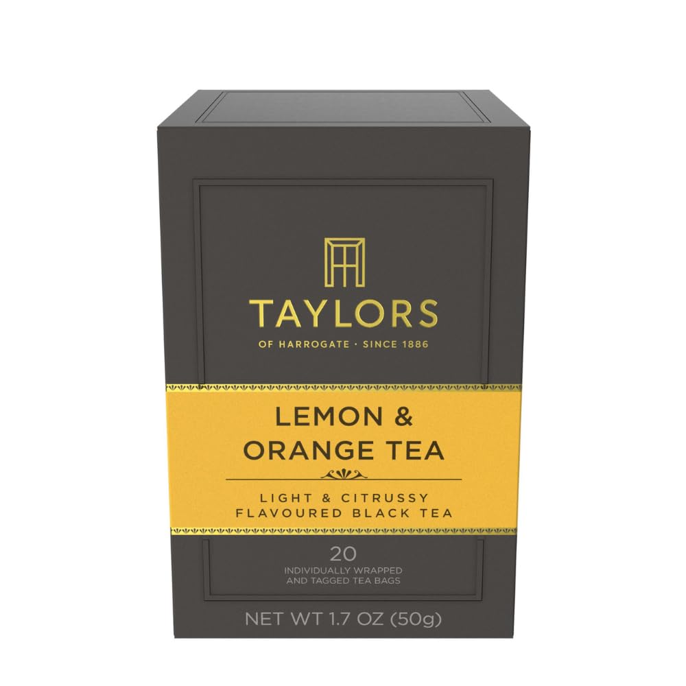 Taylors of Harrogate Green Tea with Jasmine, Individually Wrapped Bags, 20 Count (Pack of 1), Delicate, Floral & Sweet, Caffeinated, Enjoy Hot or Iced, 20 Teabags