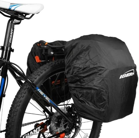 Ibera Bicycle All Weather Rain Cover for Commuter Bags and Panniers