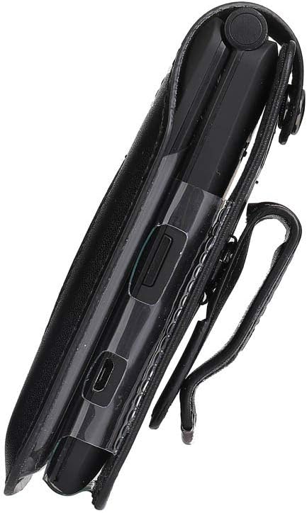 BELTRON Fitted Leather Case for Coolpad Snap 3312A Flip Phone (Boost Mobile, Sprint, T-Mobile, Virgin Mobile) Features: Rotating Belt Clip