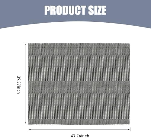 Car Roof Rack Pads, 47" x 39" Non-Slip Roof Cargo Bag Protective Mat, PVC Soft Shell Roof Cushioned Protection Layer Accessories for Rooftop Cargo Bag