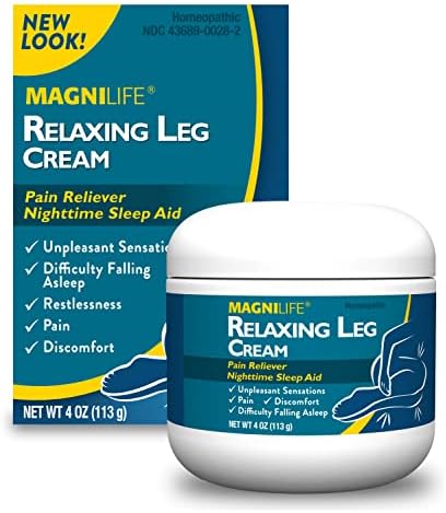 MagniLife Relaxing Legs Sublingual Tablets, 125 Count, Quick-Dissolving Homeopathic Pain Reliever & Nighttime Sleep Aid, Helps Calm Restless Legs, Discomfort & Sleepless Tossing