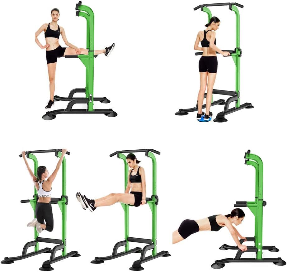 SogesHome Multi-Function Power Tower Pull Up Bar Dip Station for Home Gym
