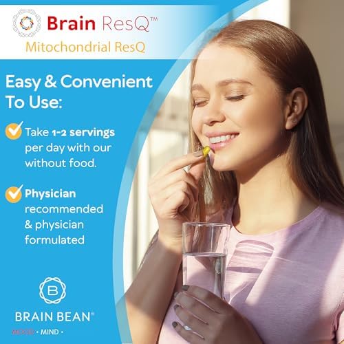 Brain ResQ Advanced Mitochondrial Formula with PQQ, CoQ10, Trans Resveratrol