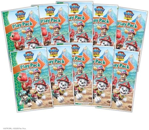 Bendon Paw Patrol Dino Movie 10Pk Multipack Play Pack | Coloring Activity Set with PAW Patrol Characters - Stickers & Crayons for Kids
