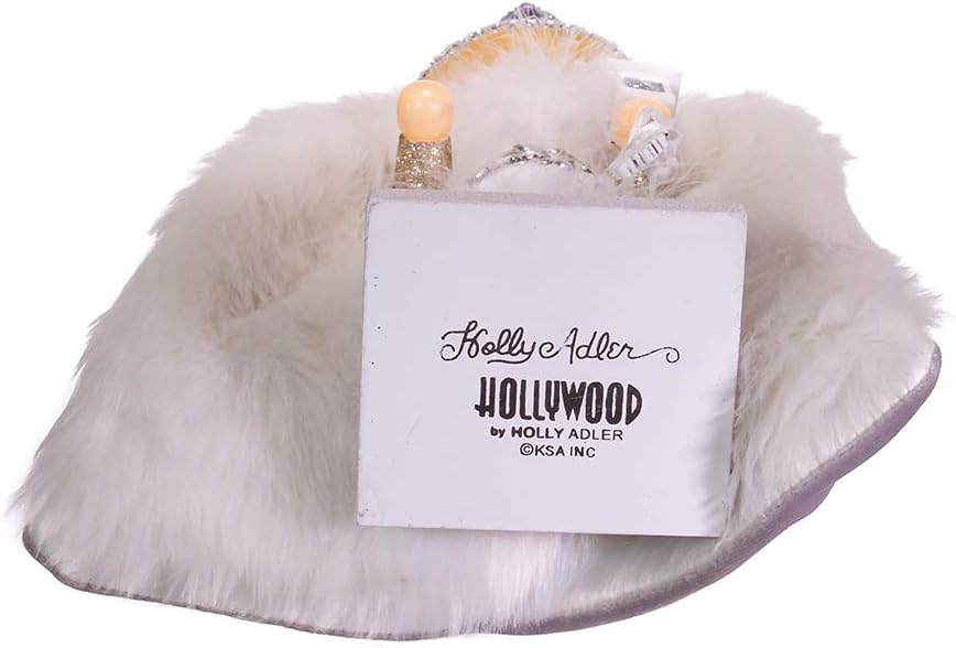 Kurt S. Adler 18-Inch Hollywood White Fur King Nutcracker, Multicolor
