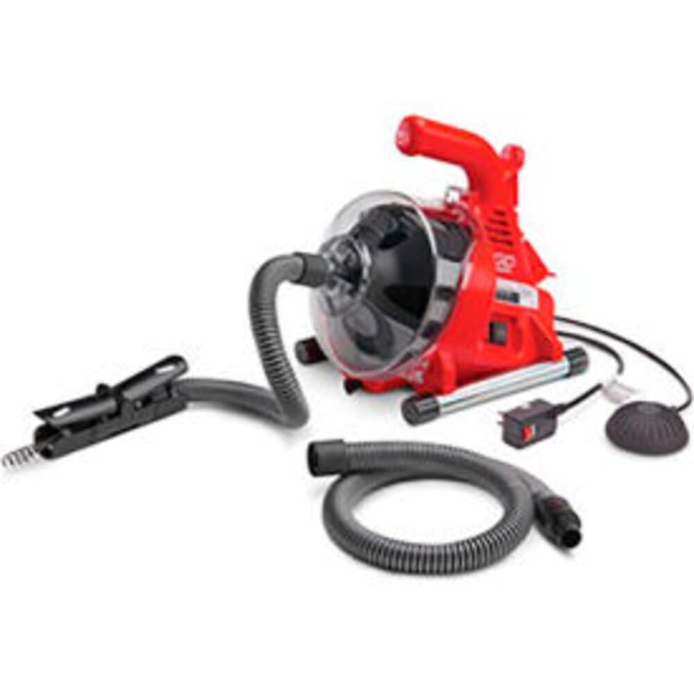 Ridgid GIDDS-813341 34963 K-30 AUTO-CLEAN Sink Machine with MAXCORE 50 1/4 Inch Inner Core Cable and AUTOFEED Control