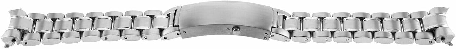 Ewatchparts 20mm Watch Band Solid Link Compatible With Omega Bracelet Speedmaster Moonwatch 3570 1861 Stainless Steel