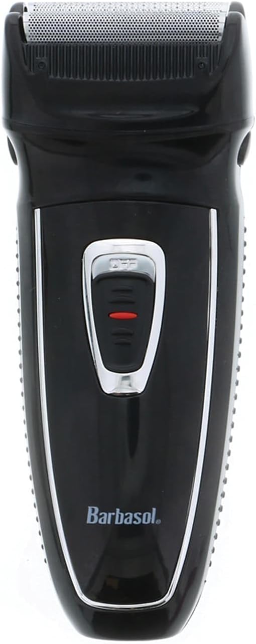 Barbasol Rechargeable Electric Foil Shaver with Stainless Steel Blades and Pop Up Trimmer