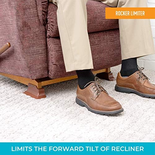 Stander Recliner Risers, Non-Slip Chair Lifters for Adults, Seniors, and Elderly, Low Profile Seat Raiser for Sitting and Standing Assistance