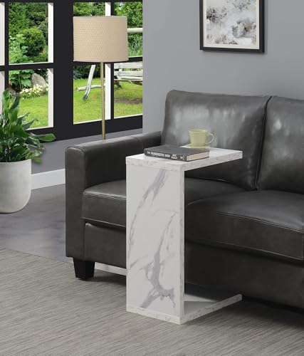 Convenience Concepts Northfield Admiral C Shaped End Table 18" - Contemporary Modern C Shaped Side Table