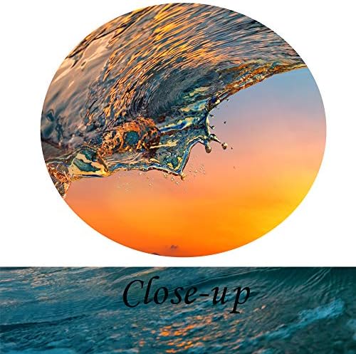 KREATIVE ARTS Large 3 Pieces Canvas Prints Wall Art Sunset Sea Water Ocean | Wave Pictures Paintings Modern Stretched and Framed Seascape Giclee