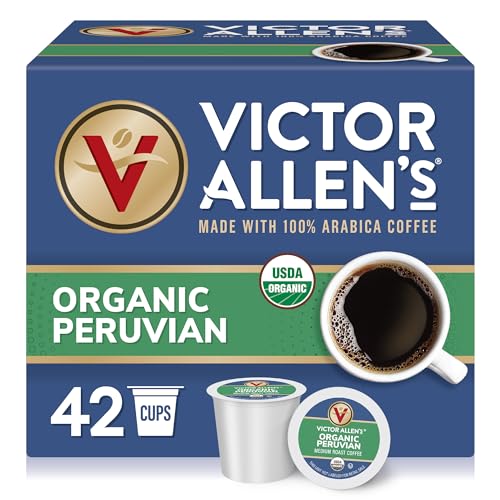 Victor Allen's Coffee K Cups, Kona Blend Single Serve Medium Roast Coffee, 80 Count, Keurig 2.0 Brewer Compatible | 100% Arabica beans, Keurig K-Cup compatible, Kosher-OU (Pareve), Kona District blend, 90-150mg caffeine per serving