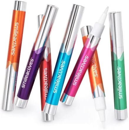 Smileactives Teeth Whitening Pen, Stain Remover Gel, Ultra Mint Flavor, 2Pk | Precision Brush-Tip Applicator, Dental-Grade Formula