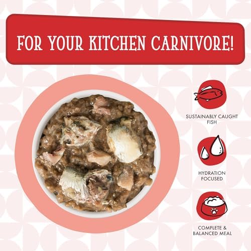 Weruva Cats in the Kitchen, Two Tu Tango with Sardine, Tuna & Turkey Au Jus Cat Food, 6oz Can (Pack of 24)