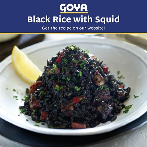 Goya Calamares Tinta Squid, Ready to Eat Seafood, Salads, 4 oz. Pack of 3 | Ready to Eat Seafood for Tapas, Pasta, Rice and Salads
