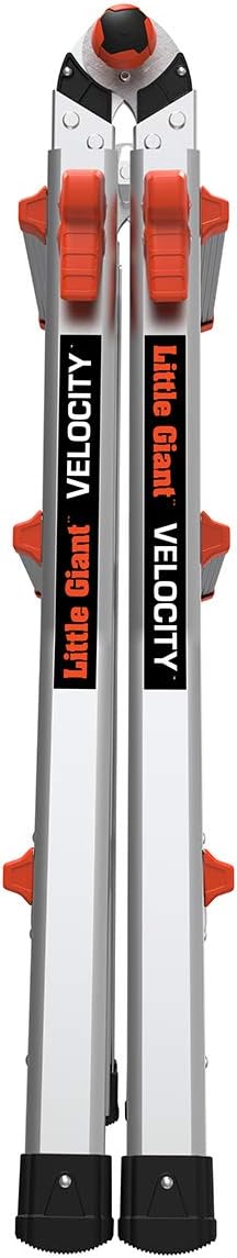 Little Giant Velocity, Aluminum Ladder, 14 ft Reach, 15413-001 | Telescoping Multi-Position Ladder with Extension, A-Frame, 90-Degree & Trestle Modes, 300 lbs. Rating