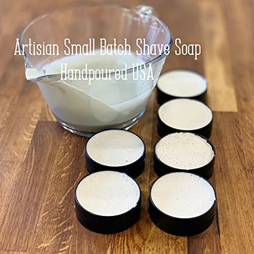 MNSC Unscented Artisan Small Batch Shave Soap for a Naturally Better Shave - Smooth Shave, Hypoallergenic, Prevent Nicks, Cuts, and Razor Burn