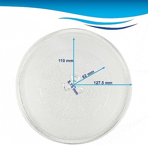 HQRP 10-inch Glass Turntable Tray compatible with Magic Chef 2036 203600 MCB770 MCB770B MCB770W MCB780 MCB780W MCD760 MCD760W MCD770 MCD770RW