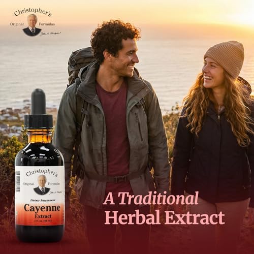 Christopher's Original Formulas Cayenne Extract - 2 fl oz Liquid | Premium Herbal Supplement for Wellness