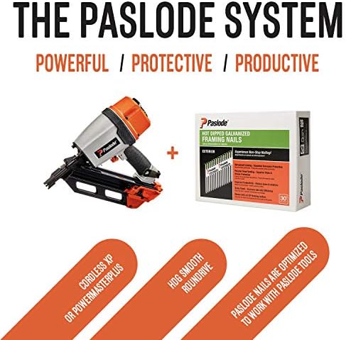 Paslode, Framing Nails, 650383, HDG 30 Degree Round Head, 2 3/8 inch x .113 Gauge 2,000 per Box