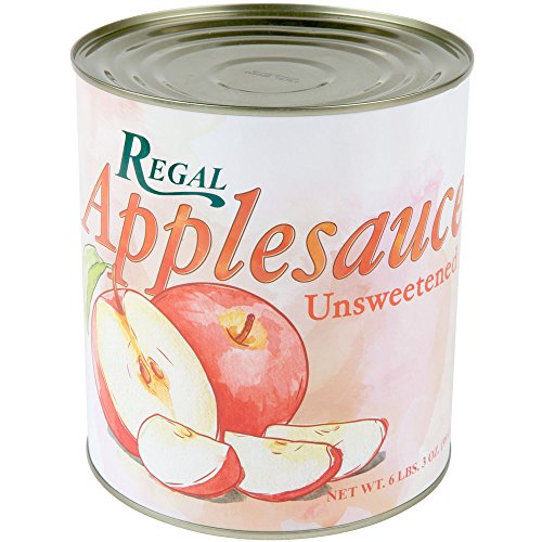 TableTop King #10 Can Unsweetened Apple Sauce - 6/Case