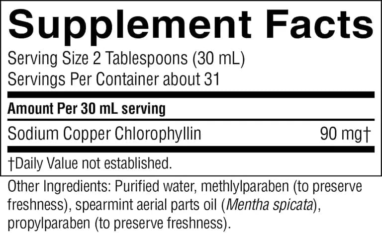 Nature's Sunshine Liquid Chlorophyll Extra Strength - Immunity Support, Detox & Cleanse, Chlorophyll Liquid Drops with Spearmint Oil, Natural Energy Boost, Internal Deodorant - 16 Fl Oz