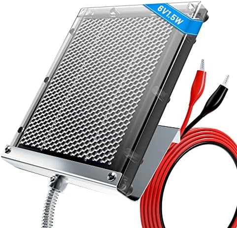 POWOXI 12V 1.7W Deer Feeder Solar Panel Waterproof with Bracket & Clip